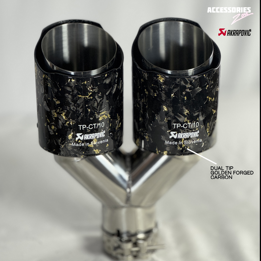 Dual golden forged carbon tip