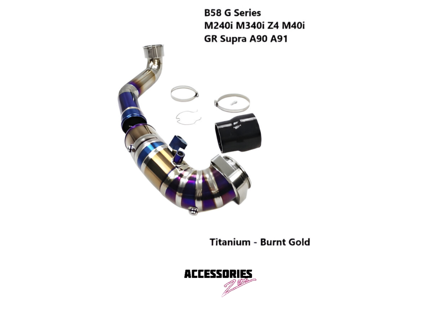 BMW B58 G series Titanium charge pipe