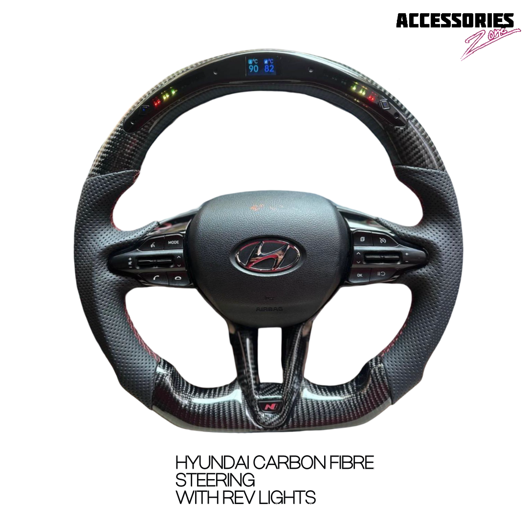 HYUNDAI N LINE CARBON STEERING WHEEL WITH LED