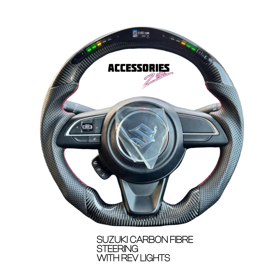 Maruti suzuki carbon steering wheel with led