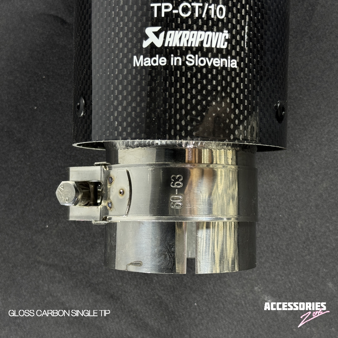 GLOSS CARBON AKRAPOVIC SINGLE TIP