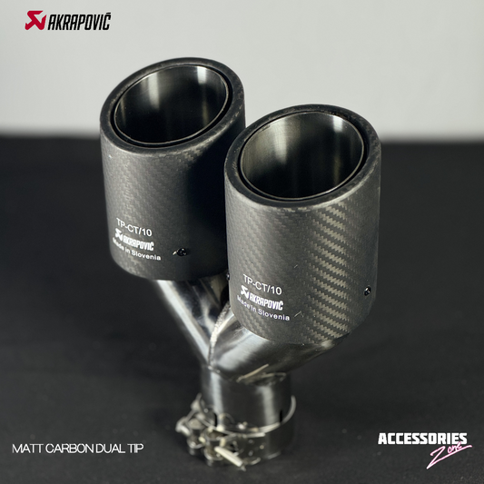 AKRAPOVIC MATTE CARNON DUAL TIP | TYPE 2