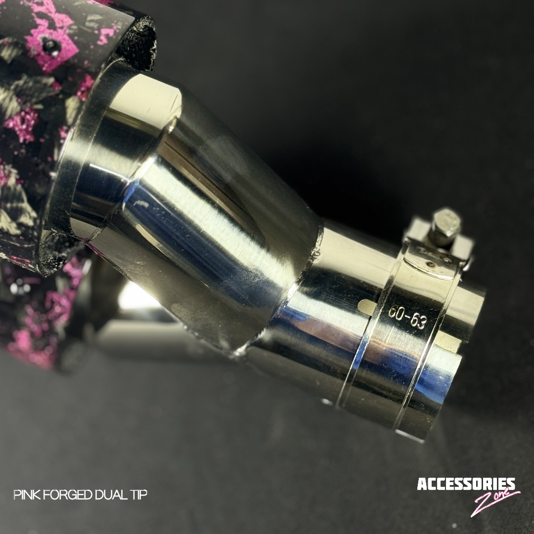 AKRAPOVIC PINK FORGED CARBON DUAL TIP