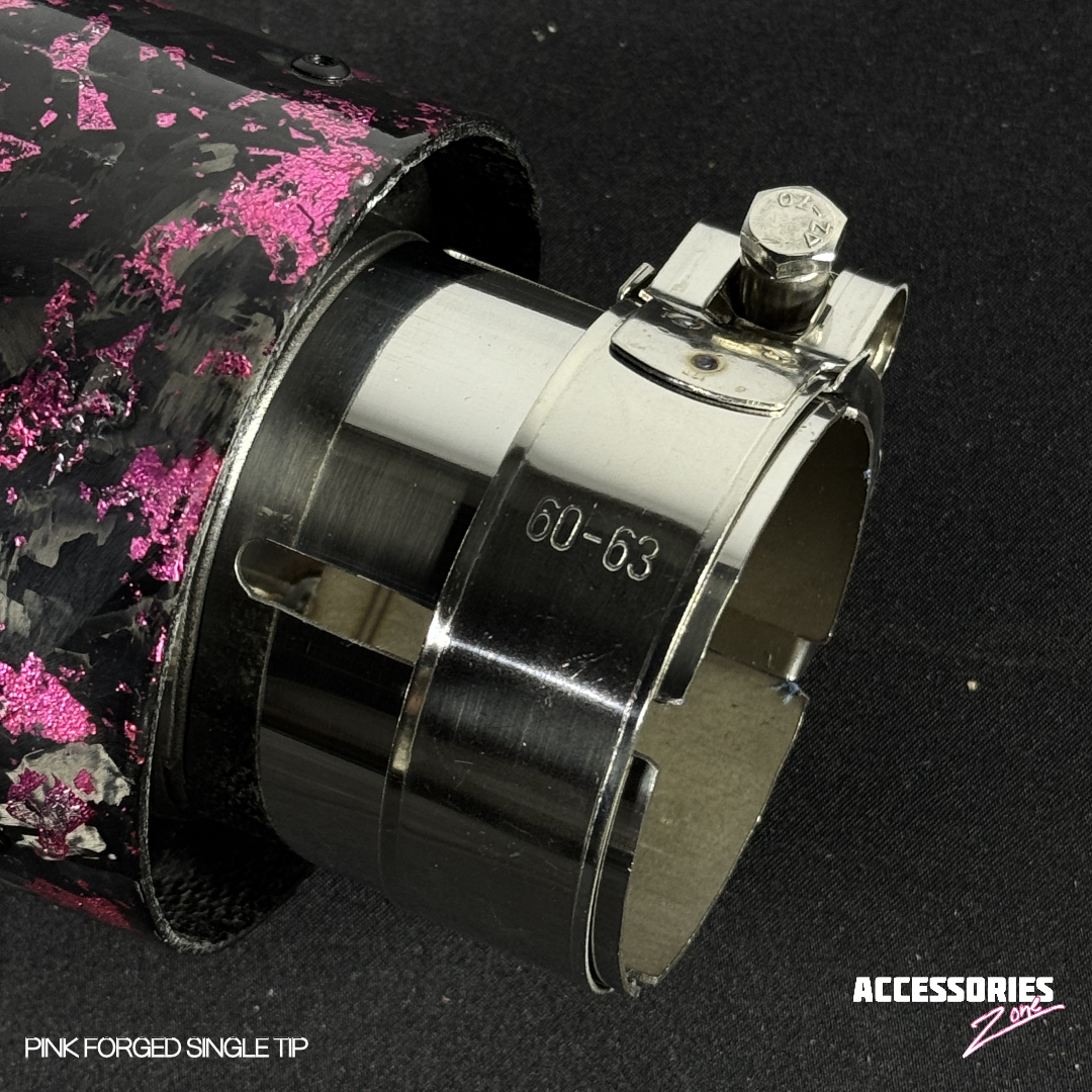 PINK FORGED CARBON AKRAPOVIC SINGLE TIP