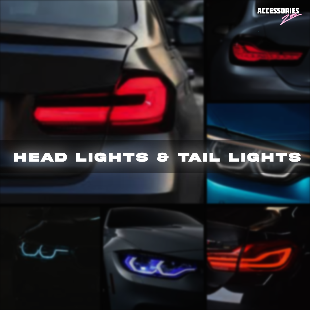 HEAD LIGHT AND TAIL LIGHTS