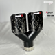 Akrapovic exhaust tip | Dual black forged carbon