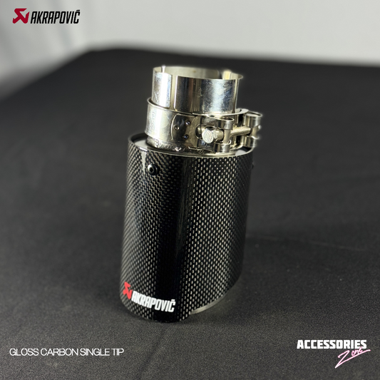 GLOSS CARBON AKRAPOVIC SINGLE TIP