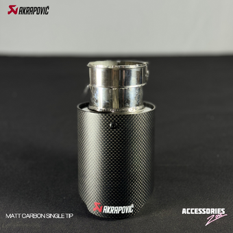 compare product MATTE CARBON AKRAPOVIC SINGLE TIP