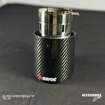 compare product BIG SIZE GLOSS CARBON AKRAPOVIC SINGLE TIP
