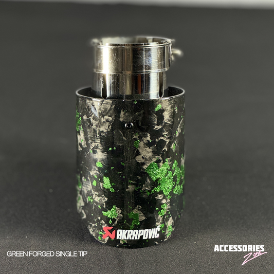 GREEN FORGED CARBON AKRAPOVIC SINGLE TIP