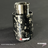 BLACK FORGED CARBON AKRAPOVIC SINGLE TIP
