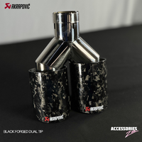 AKRAPOVIC BLACK FORGED CARBON DUAL TIP