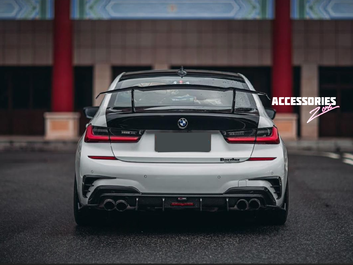 BMW 3 SERIES G20 PRE LCI DRY CARBON DIFFUSER WITH CARNADS