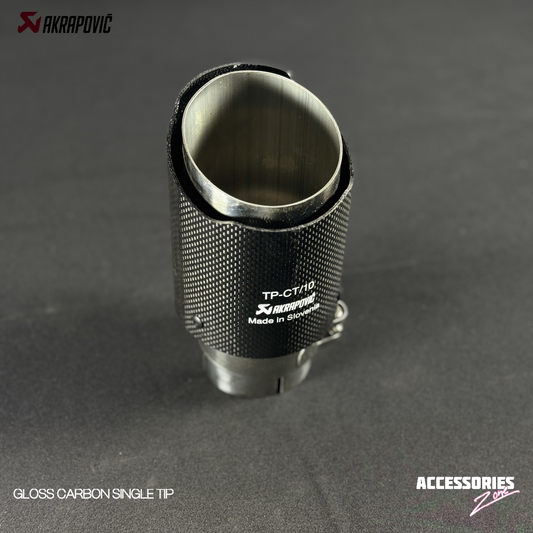 GLOSS CARBON AKRAPOVIC SINGLE TIP