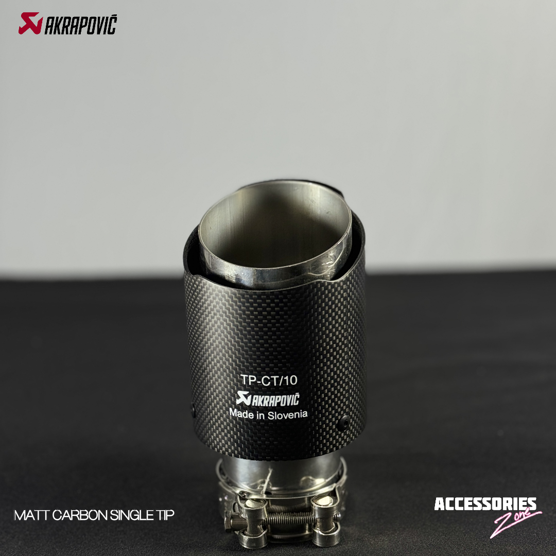 MATTE CARBON AKRAPOVIC SINGLE TIP