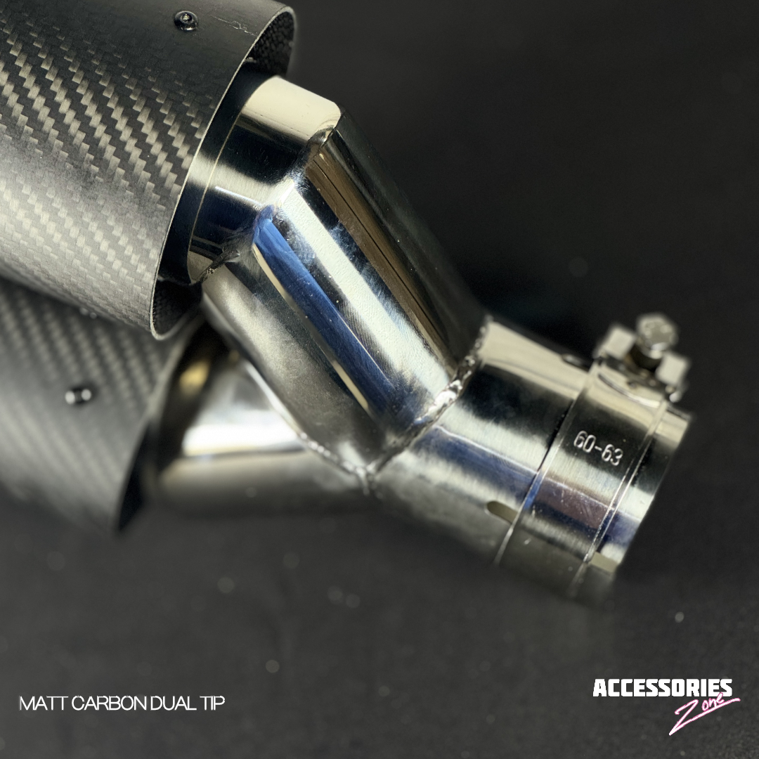 AKRAPOVIC MATTE CARBON DUAL TIP