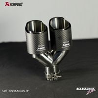 AKRAPOVIC MATTE CARBON DUAL TIP