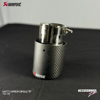 BIG SIZE MATTE CARBON AKRAPOVIC SINGLE TIP