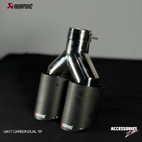 AKRAPOVIC MATTE CARBON DUAL TIP