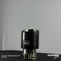 BIG SIZE GLOSS CARBON AKRAPOVIC SINGLE TIP