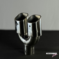 HKS CHROME DUAL TIP | SQUARE