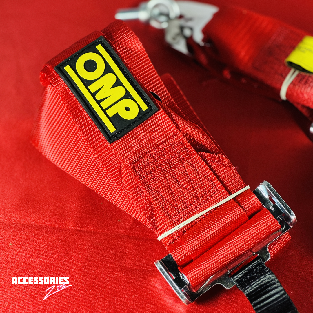 OMP 4 POINT HARNESS | SEAT BELT | RED