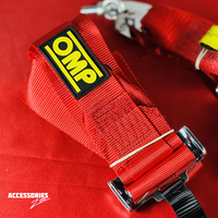 OMP 4 POINT HARNESS | SEAT BELT | RED