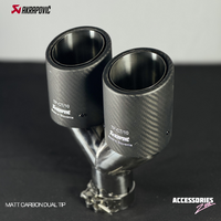 AKRAPOVIC MATTE CARNON DUAL TIP | TYPE 2