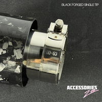 BLACK FORGED CARBON AKRAPOVIC SINGLE TIP