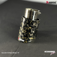 GOLDEN FORGED CARBON AKRAPOVIC SINGLE TIP