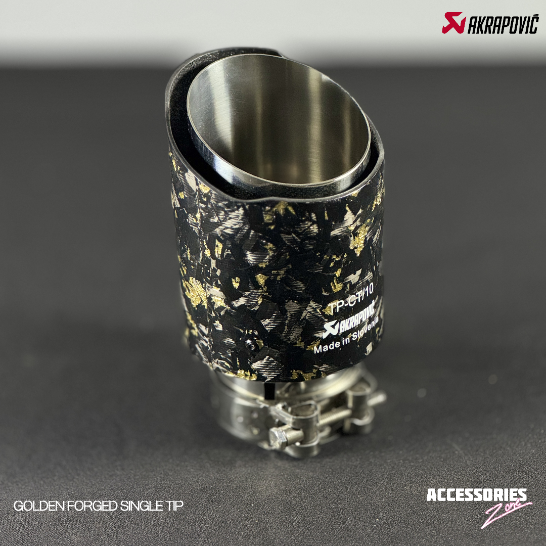 GOLDEN FORGED CARBON AKRAPOVIC SINGLE TIP