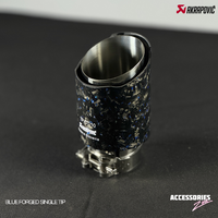 BLUE FORGED CARBON AKRAPOVIC SINGLE TIP