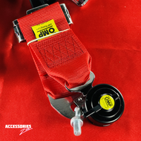OMP 4 POINT HARNESS | SEAT BELT | RED
