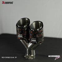AKRAPOVIC RED FORGED CARBON DUAL TIP